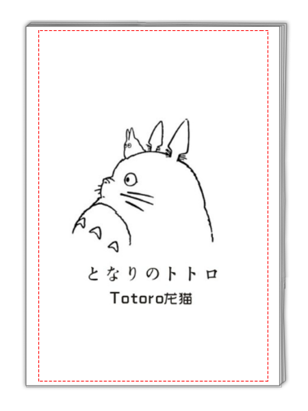 【龙猫totoro】日系宫崎骏动漫迷手绘素描简笔画(忆童年)-a4杂志册