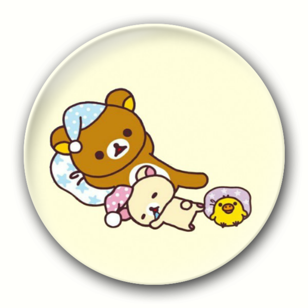 【轻松熊rilakkuma】日系萌卡通懒懒熊睡懒觉-创意镜子钥匙扣