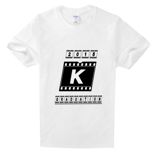 毕业字母k高档白色t恤