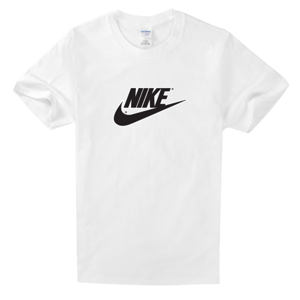 知名运动商标nike舒适白色t恤