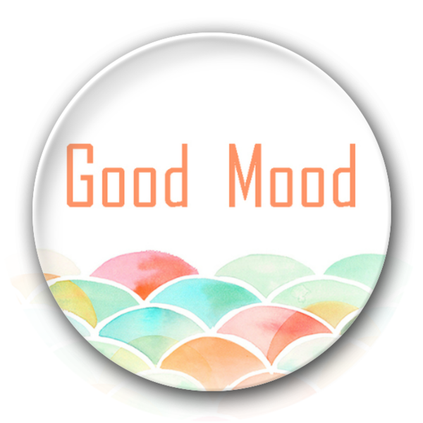 梦幻水彩系-good mood-创意镜子钥匙扣