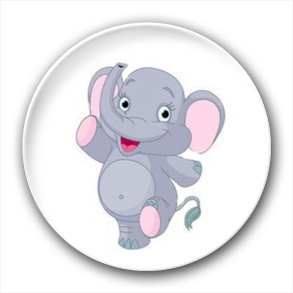 可爱小象-4.4个性徽章