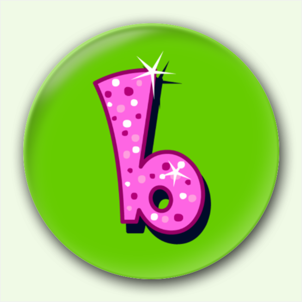 炫彩小写字母-b-4.4个性徽章