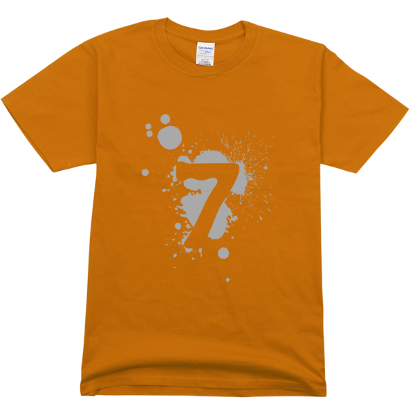 七班班服幸运数字7高档彩色t恤-团队定制,创意t恤,diy在线t恤设计